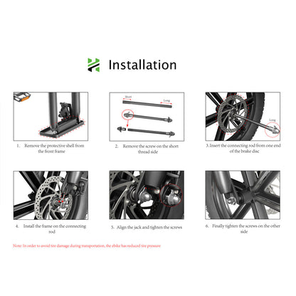 K6-L-Front Wheel Axle - Hikeep ebike