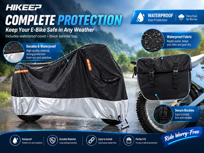 Hikeep eBike Cover And Rear Pannier Bag
